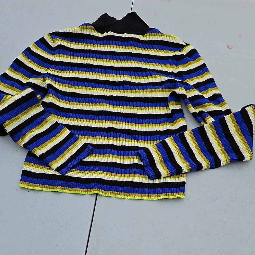Kangol Multicolor Striped Turtleneck Sweater